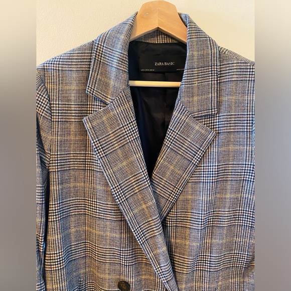 Zara Double Breasted Plaid Jacket - Picture 4 of 8
